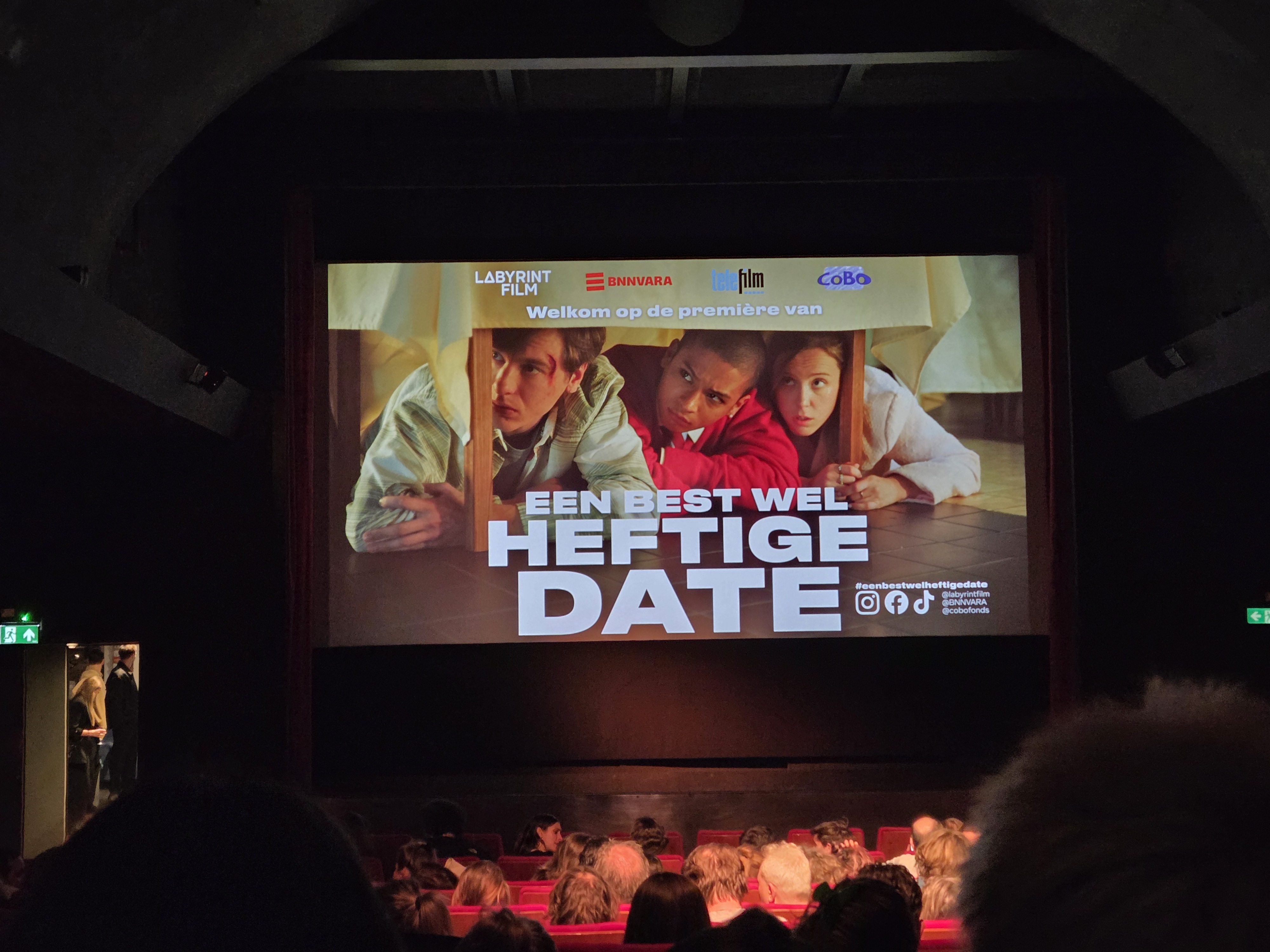 première voor de film Een Best Wel Heftige Date. 